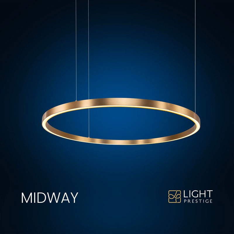 Pakabinamas šviestuvas MIDWAY LP-033/1P S GD